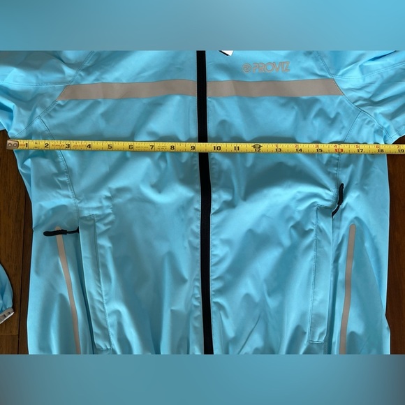 Proviz classic active waterproof running jacket light blue reflective - Picture 7 of 10